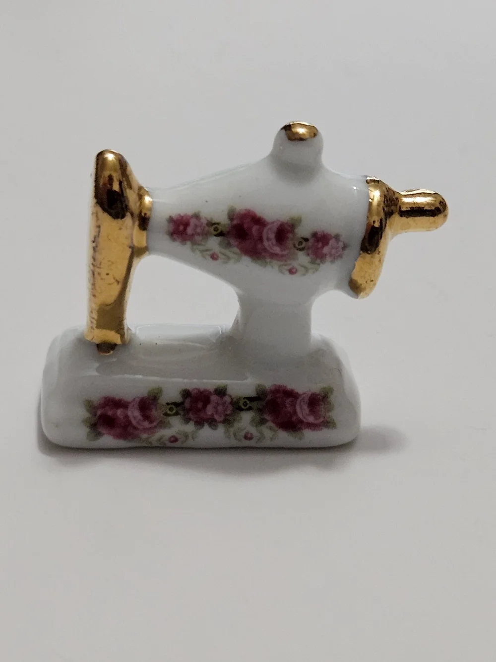 Dollhouse Miniature Sewing Machine Reutter Porcelain